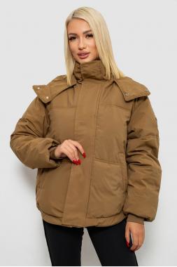 Куртка жіноча зимова коротка, колір хакі, 244R983