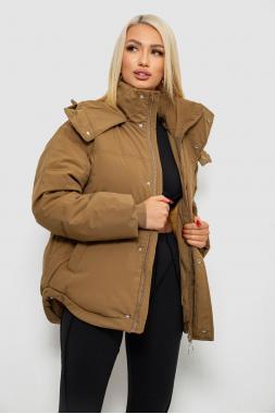 Куртка жіноча зимова коротка, колір хакі, 244R983